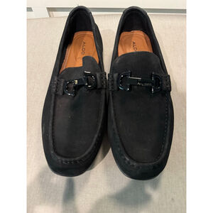 Men's ALDO Black Suede Loafers & Slip-Ons Size 9.5